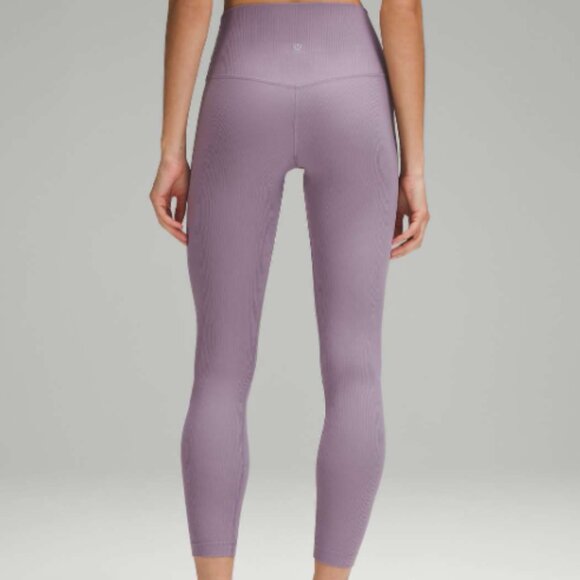 Lululemon Align Ribbed High-Rise Pant 25" Size 10 Purple Ash - Picture 1 of 4